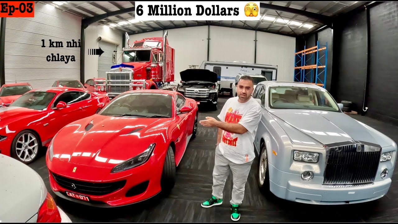 Australian Truck Owner ki Epic car Collection 😳 | Kenworth , Ferrari , Rolls Royce
