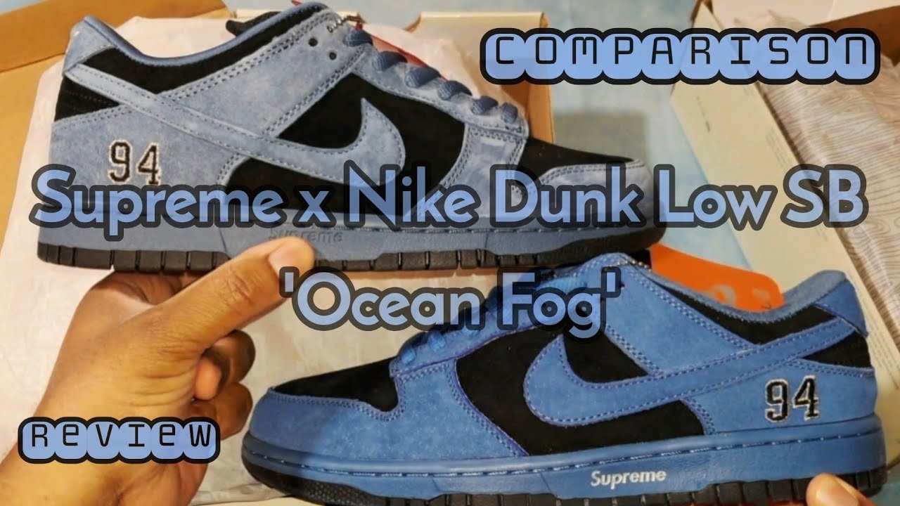 Supreme x Nike SB Dunk Low 'Ocean Fog' Comparison Review 🌊🔥