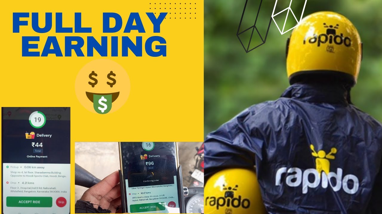 rapido food delivery earning 🤑 rapido boys salary #rapido_bike_taxi