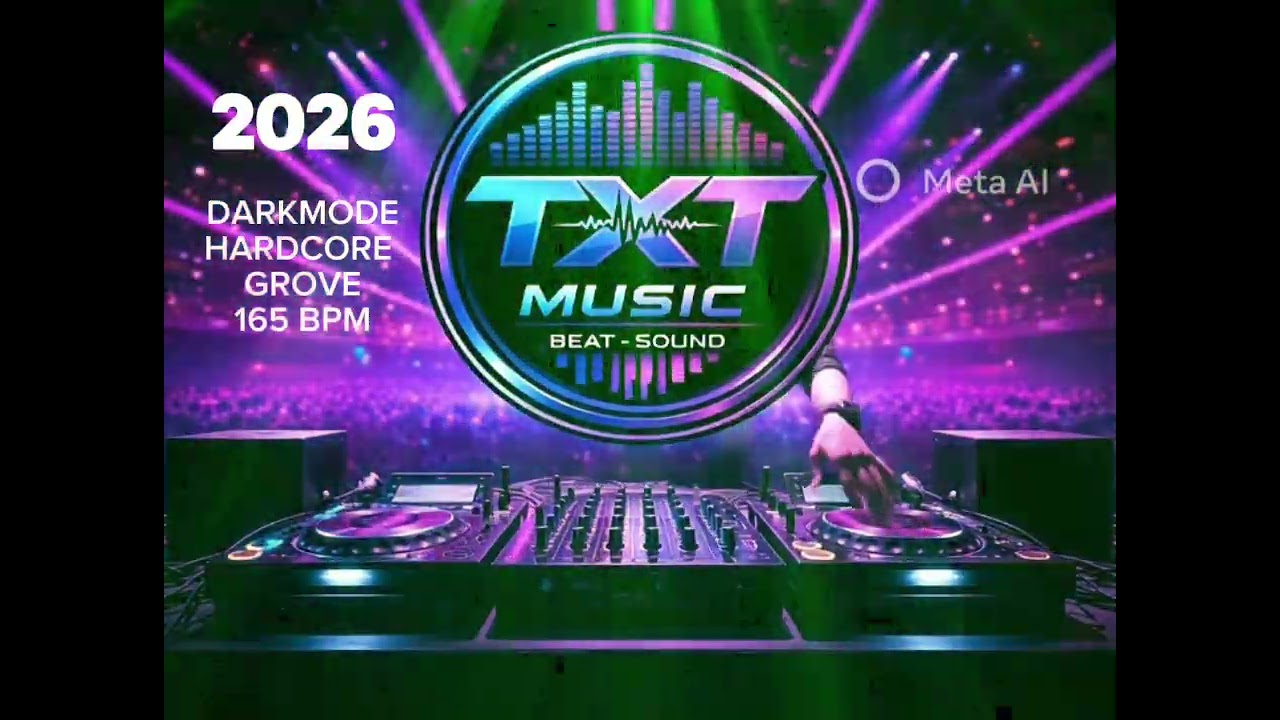 Dark Mode Hardcore Rave – 165 BPM EDM Groove Extended # TXT Music Beat-Sound #