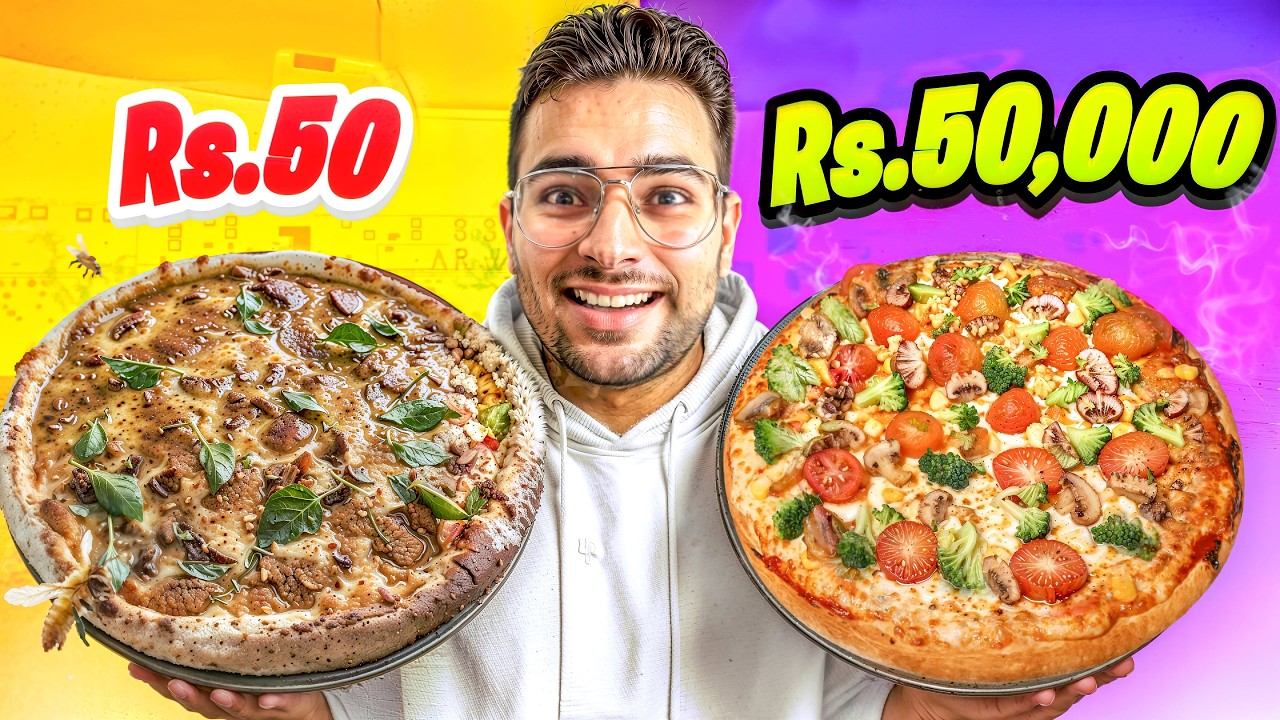 ₹50 vs ₹500 vs ₹5000 Food Challenge 🤯 | Street Food to Luxury Dining