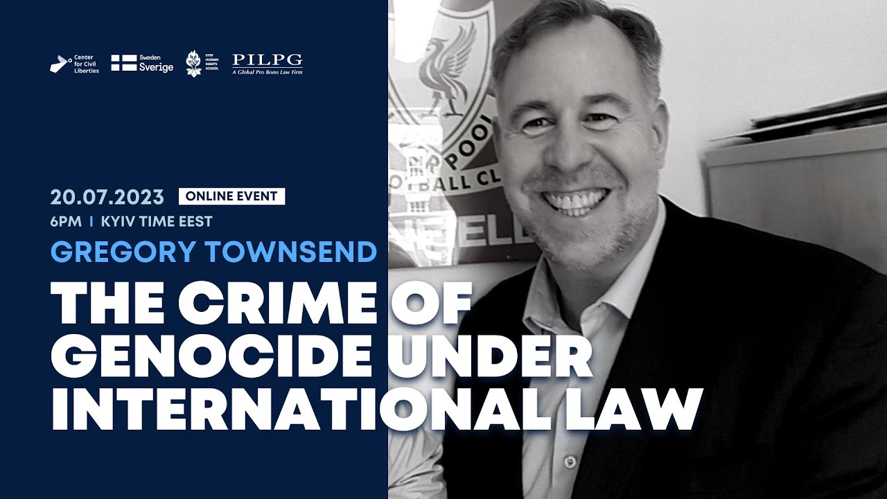 The Crime of Genocide under International Law —  Gregory Townsend lecture