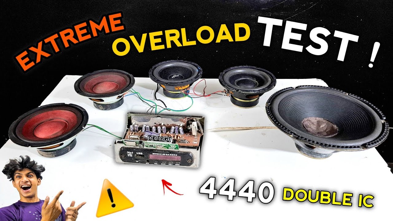 O Bhai ! Aaj तो SUPER EXTREME Testing कर दिया 4440 Double IC Mini Sterio Amplifier के साथ ☠️