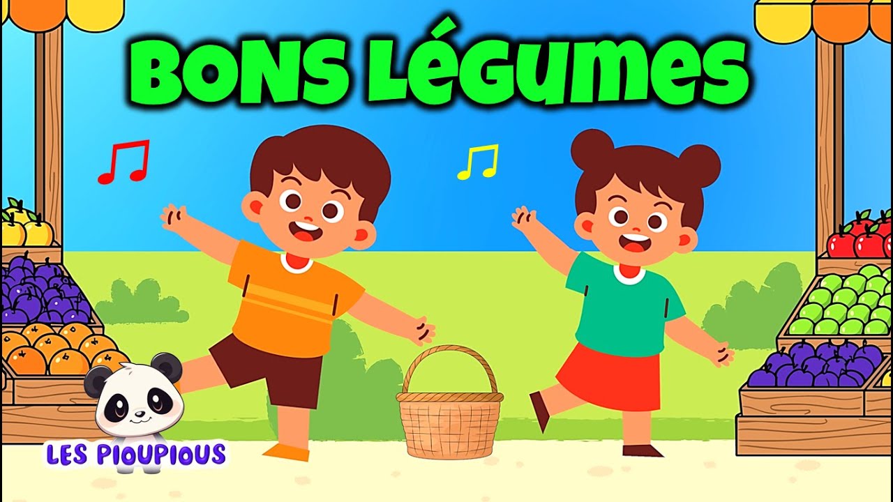 FAIRE LES COURSES AU MARCHÉ 🍎 Chanson Fruits et Légumes (Bien Manger pour Grandir) | Les Pioupious