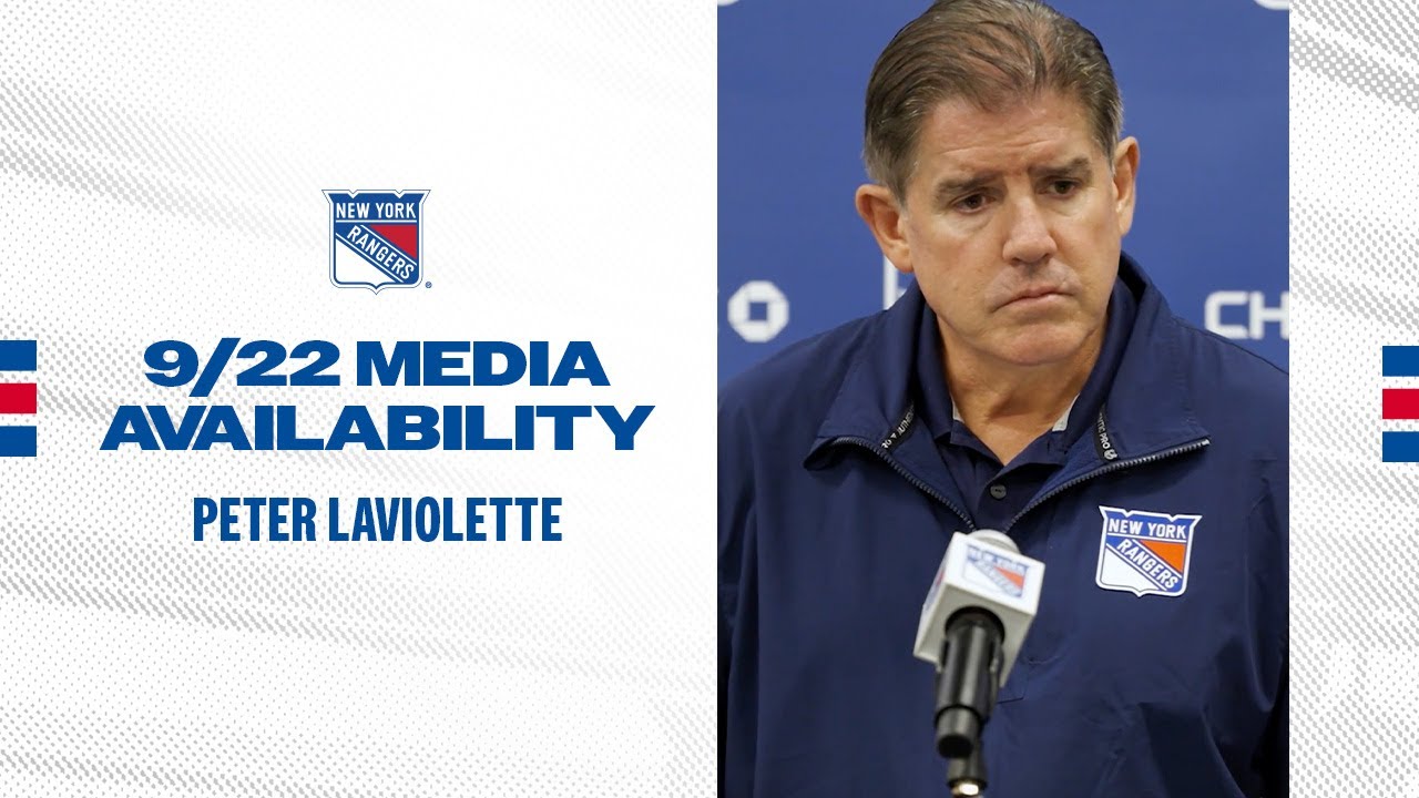 NYR at BOS: Peter Laviolette Pregame Media Availability | Sept. 22, 2024