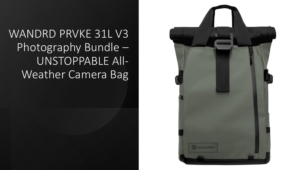 Фотосумка WANDRD PRVKE 31L V3 – непревзойденная всепогодная сумка для фотоаппарата