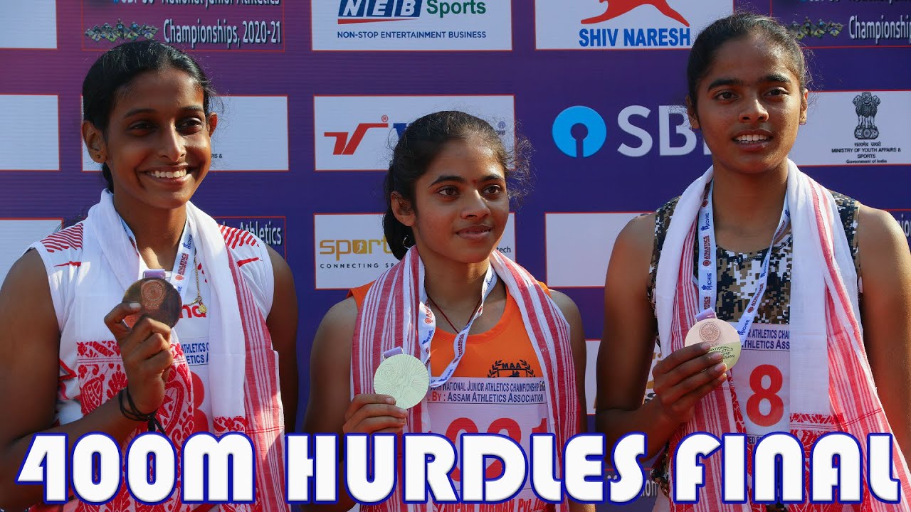 400m Hurdles Girls U18 Final 36th National Junior Athletics Championships 2021