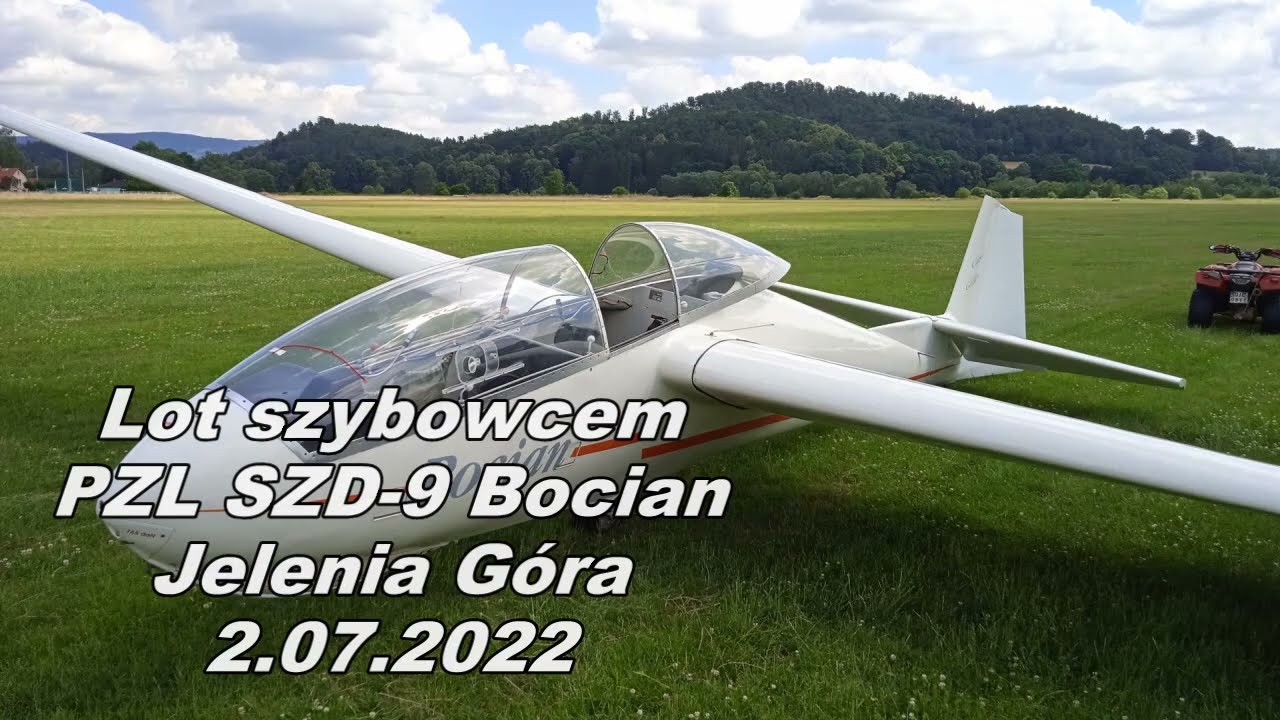 Lot szybowcem - PZL SZD-9 Bocian.