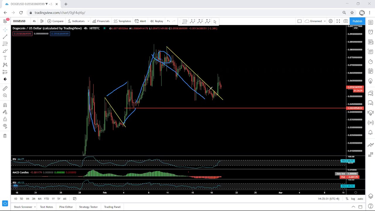 Dogecoin Technical Analysis February 19, 2021 - DOGE
