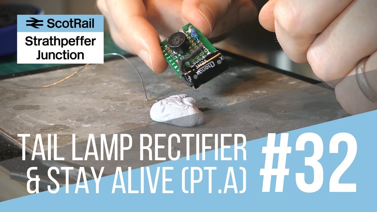#32 Part A: Installing a Flashing Tail Lamp/EOT Light (Making a Rectifier & Stay-Alive Circuit)