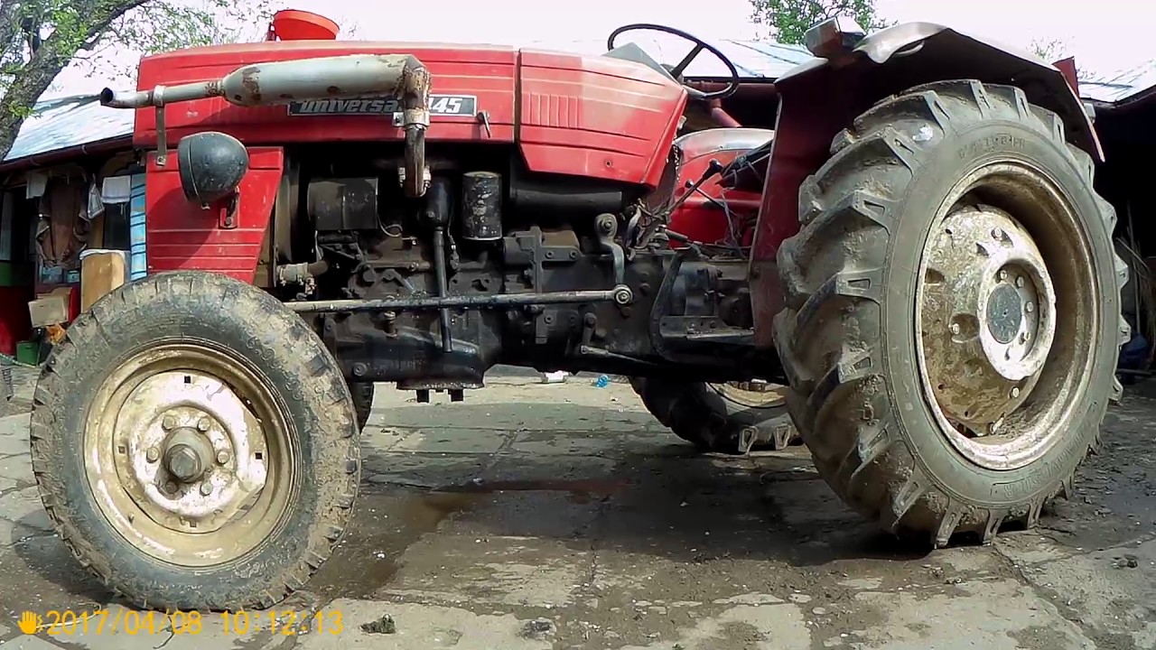 U445 la discuit / U445 Tractor plowing POV + cold start (SJcam SJ6 Legend)