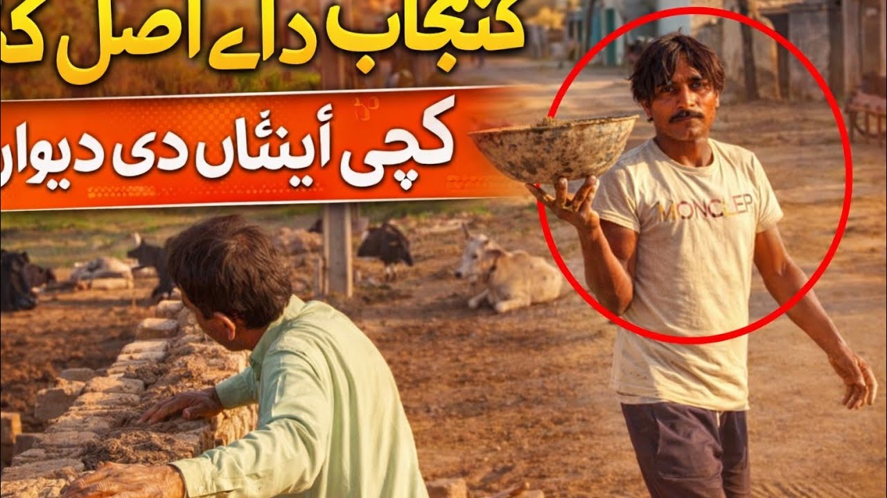 “سو سالہ روایت! ہمارے گاؤں کے لوگ آج بھی مٹی سے مکان بناتے ہیں 😲🏡”یا