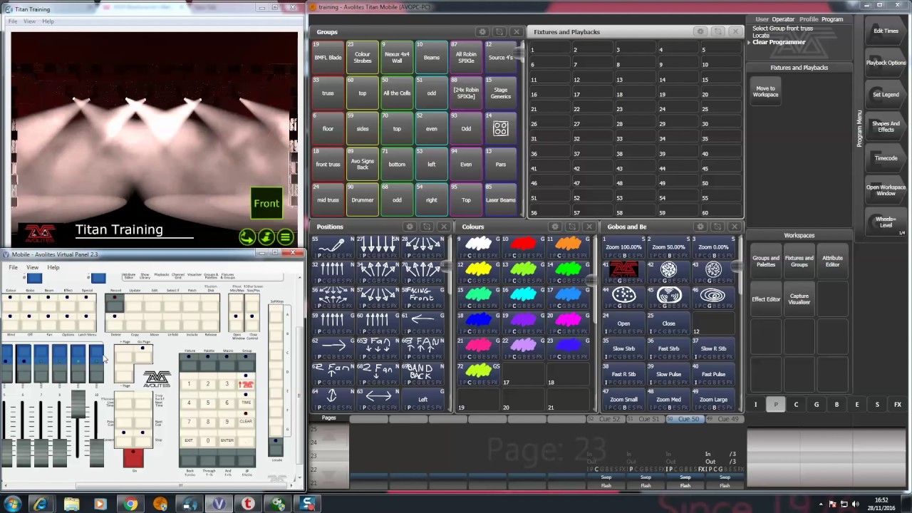 Modos de Faders Avolites en Español