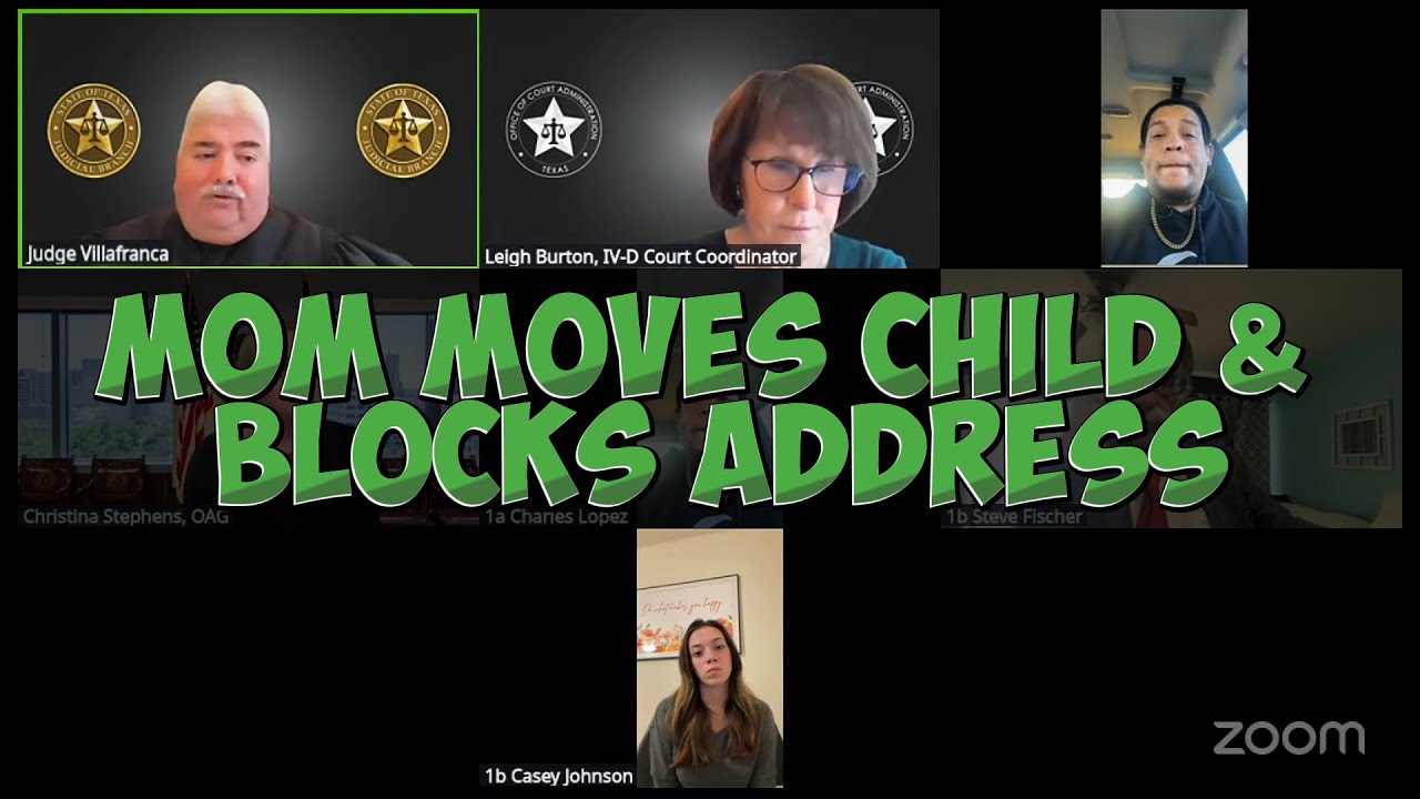 Mom MOVES Child & BLOCKS Address