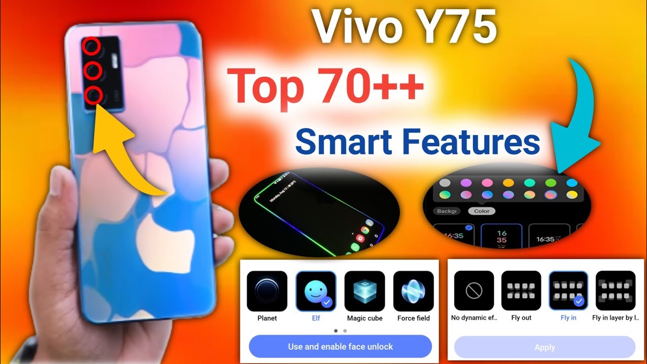 Vivo Y75 Smart touch features, Smart wake settings, smart screen on settings, Vivo Y75