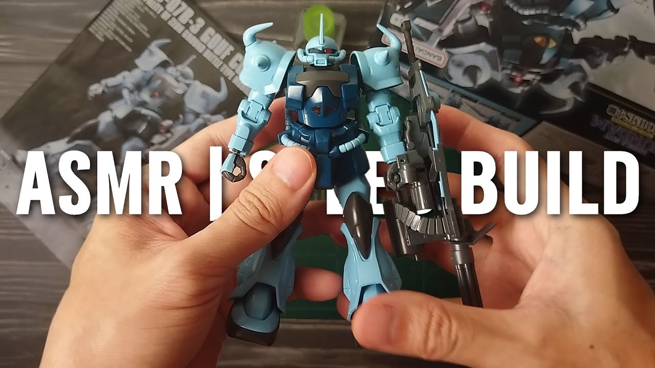 Gouf Custom 🇯🇵 HG 1/144  MS-07B 3 :  ASMR | Speed Build