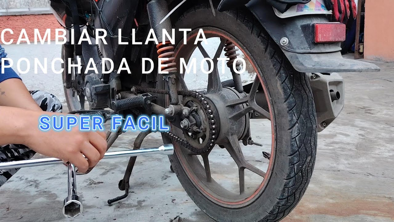 CAMBIAR LLANTA DE MOTO PONCHADA SUPER FACIL