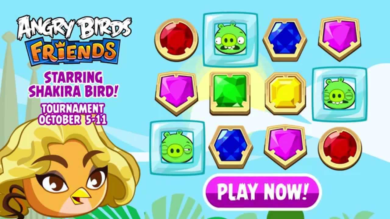 Shakira Bird stars in Angry Birds Friends - Gameplay Trailer