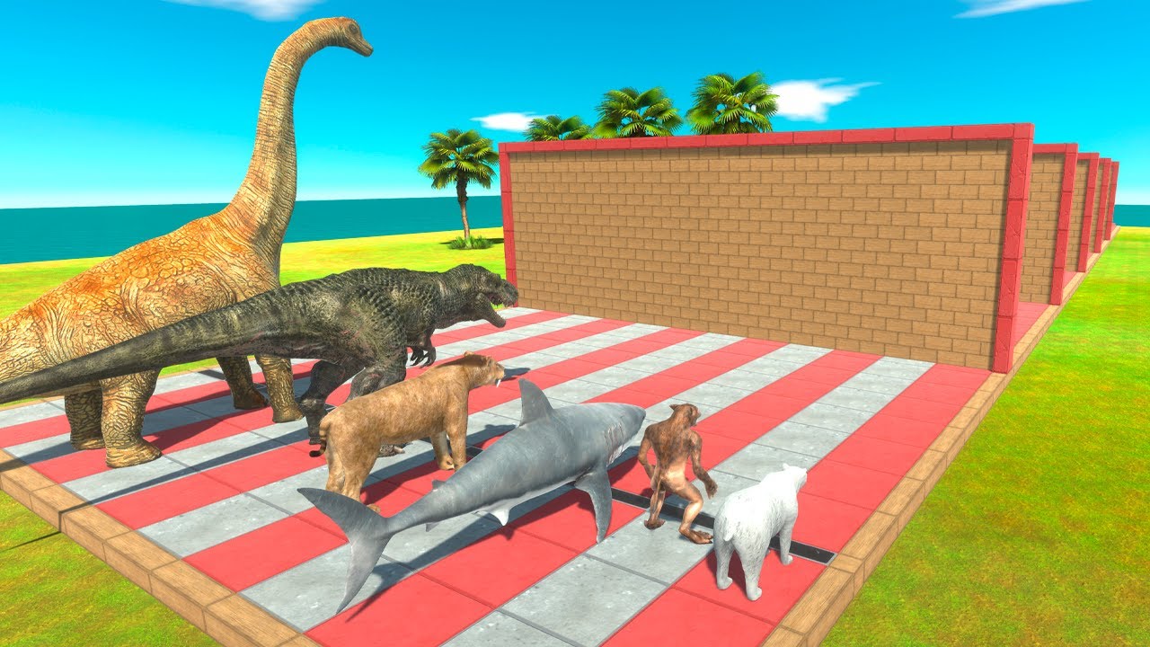 Race Through Blocks - Animal Revolt Battle Simulator