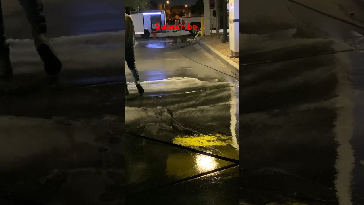 Pre-treating a McDonald&rsquo;s drive-through The Perfect Pressure LLC #cleaning #PRESSURE #commercial