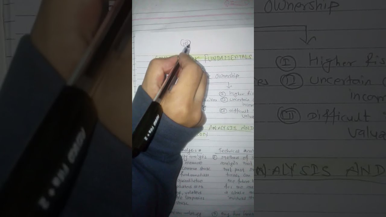 30 marks theory quick revision/fundamental of investment/bbs 4th year