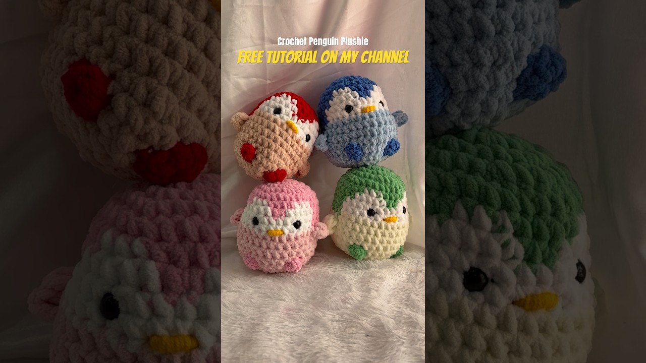 Crochet Penguin Tutorial #crochet #amigurumi #diy #Tutorial