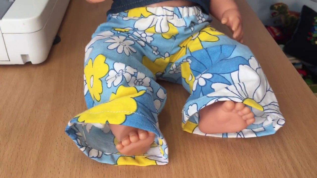 How to sew pants for Babyborn doll, size 45-50cm