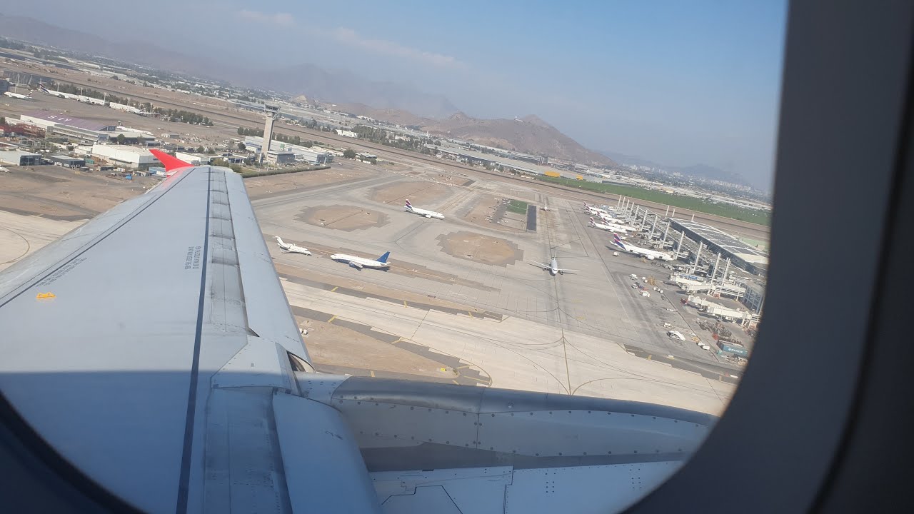 Despegue Completo Airbus A320 a Concepción (CCP) desde Santiago de Chile (SCL) con Latam