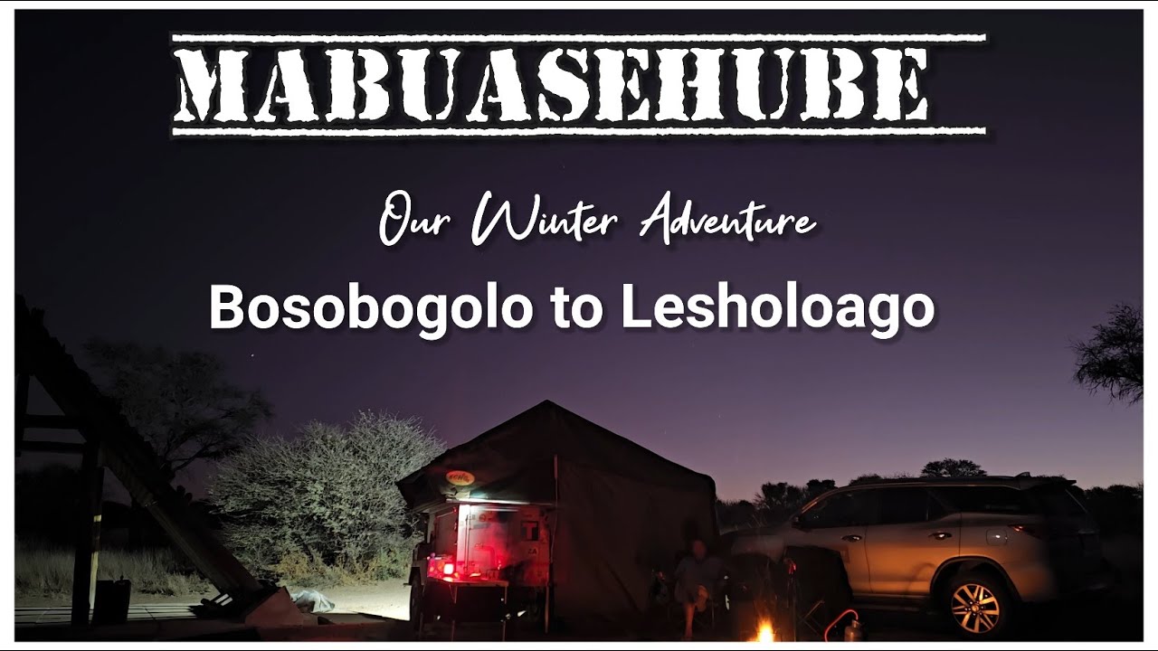 Our winter adventure in Mabuasehube: Bosobogolo to Lesholoago, our leopard sighting and set up