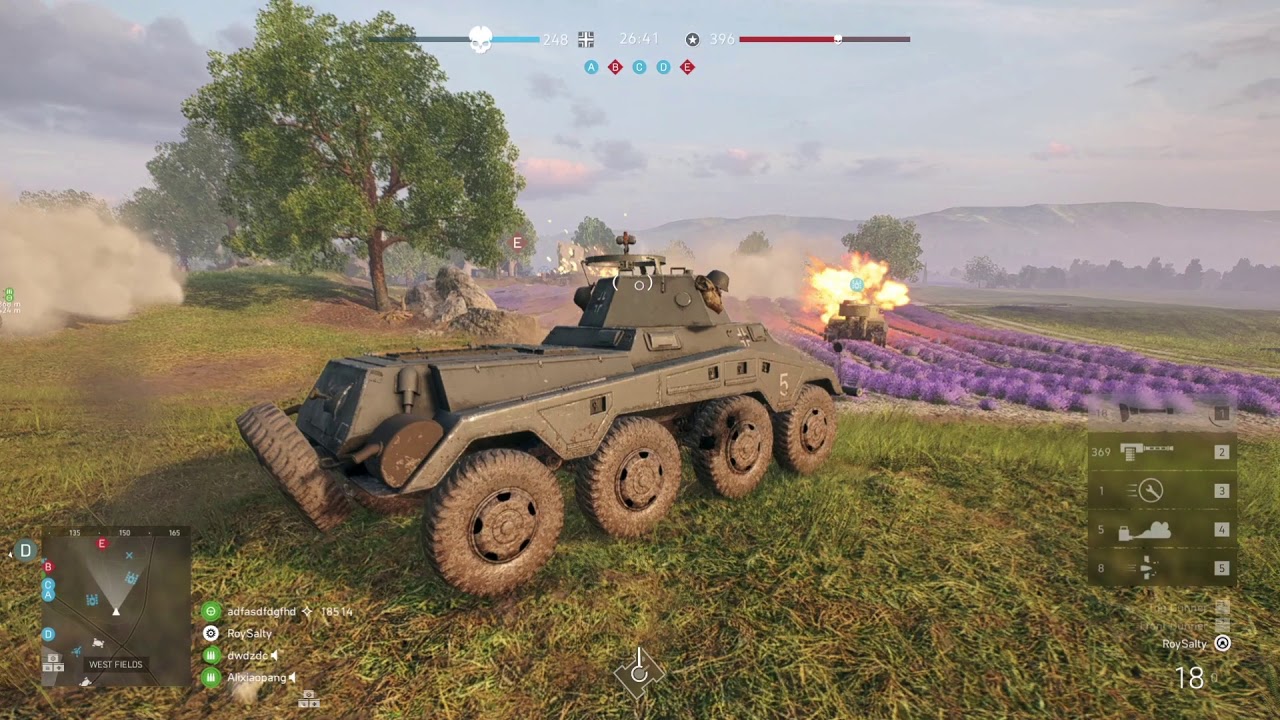 Battlefield 5 - SDKFZ 234 PUMA Tank Gameplay (No Commentary)