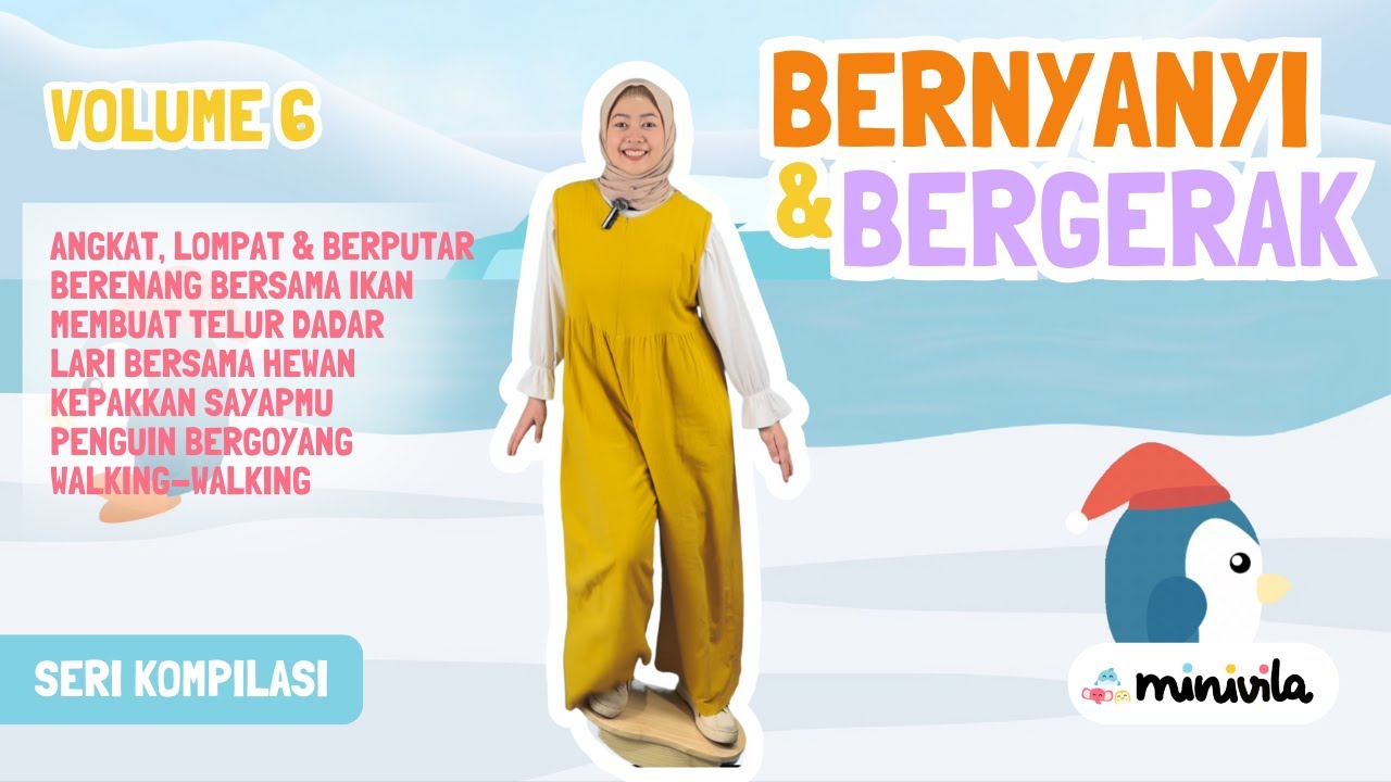 BERNYANYI & BERGERAK BERSAMA | Menyanyi Lagu Anak Nursery Rhymes sambil Melatih Motorik Anak