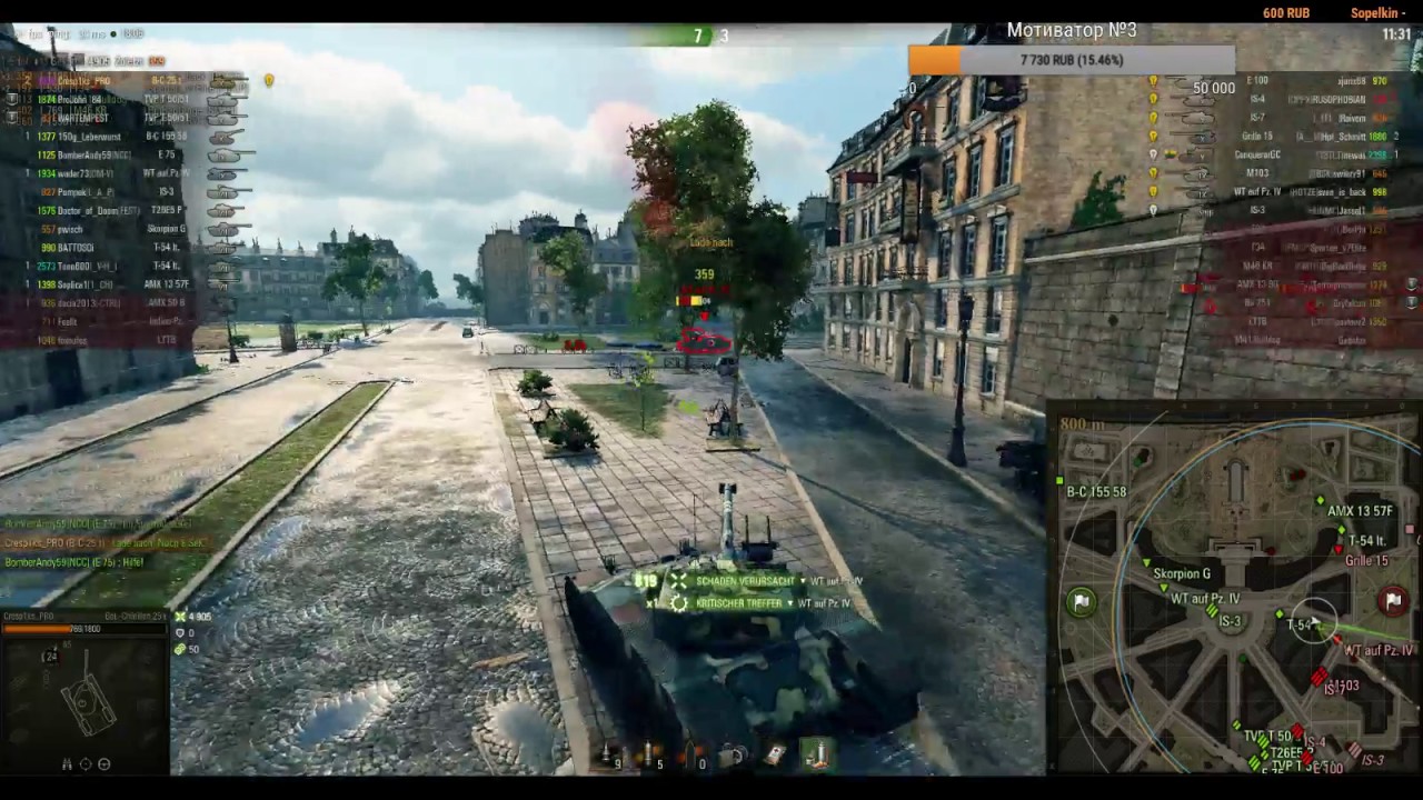 Cresp1ks[9.5k damage] Bat.-Ch&acirc;tillon 25 t - со стрима