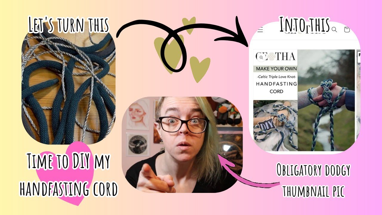Making my own handfasting cord from a kit! #kit #diy #handfasting