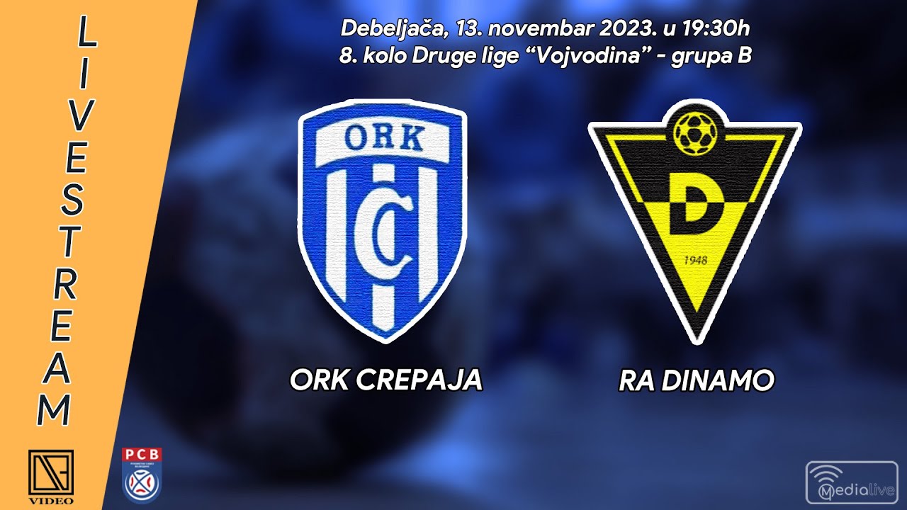 ORK CREPAJA Crepaja - RA DINAMO Pančevo (Full match Livestream) [13.11.2023.]