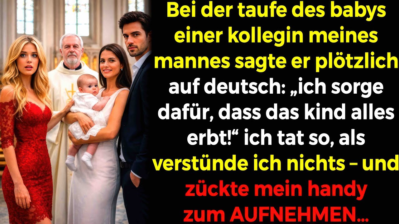 ⛪Taufe: Sohn seiner Kollegin👶 Mein Mann sagte auf Deutsch😡: „Ich lasse dem Kind Alles!“🤫