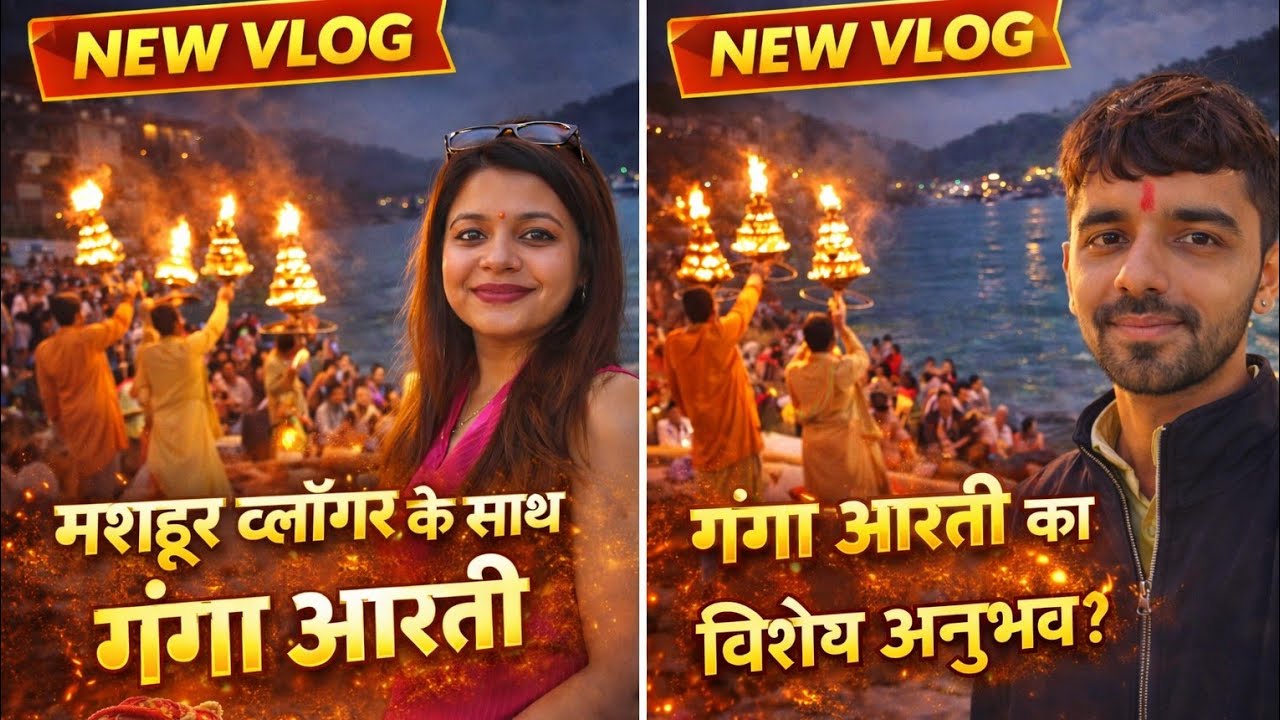 Aaj aagya vlogger ke sath ganga aarti krne  #minivlog #vlog #vlogging #vlogger #vlogs #trending 