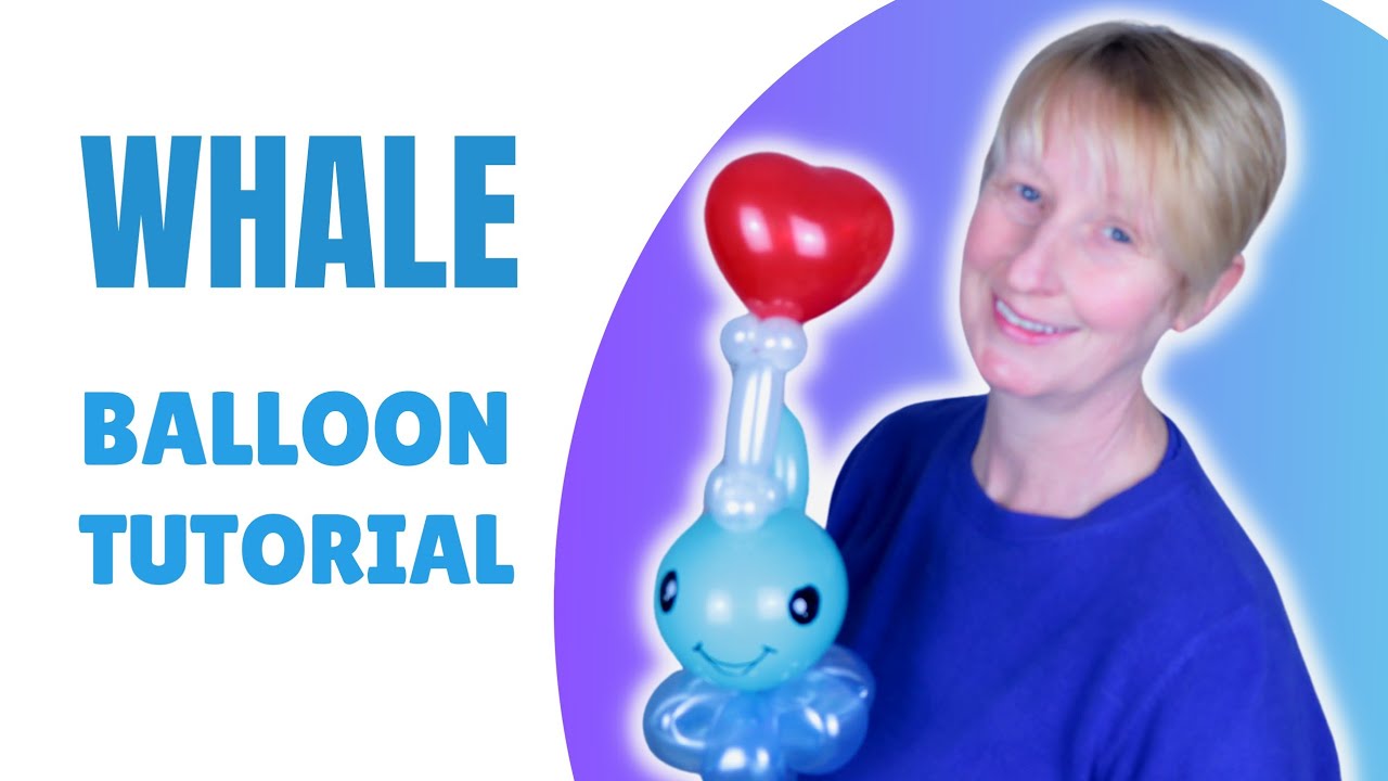 How to Make a Balloon Whale - Balloon Animal Tutorial for Valentine's Day 🐋