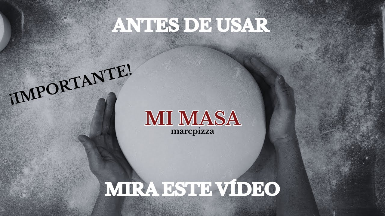 Compraste mi masa de pizza… mira esto ANTES de usarla