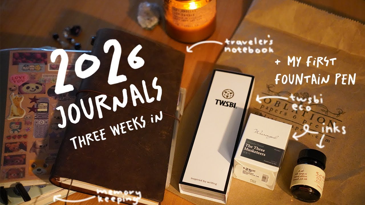 My 2026 Journal Ecosystem! + Unboxing my first fountain pen! (travelers company, twsbi eco)