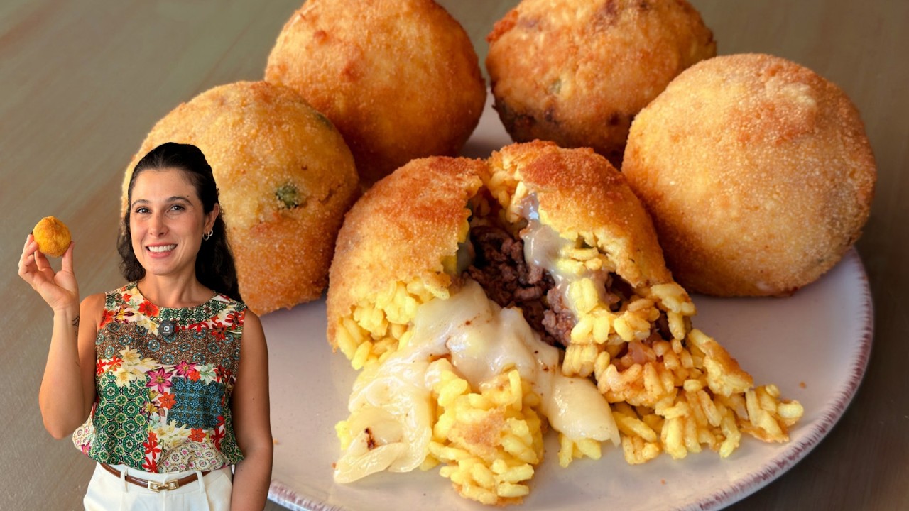 COMIDA DE RUA ITALIANA ARANCINE SICILIANA
