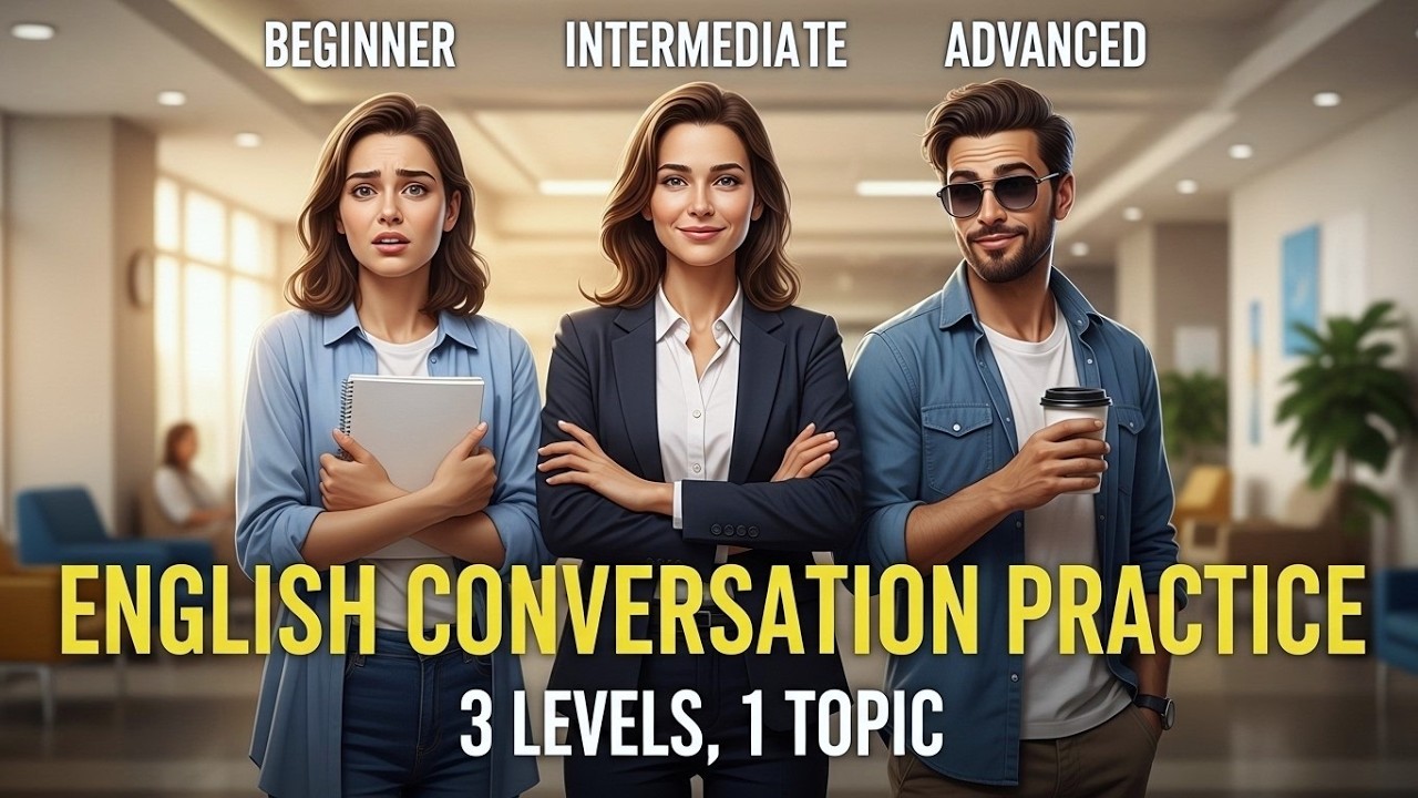 ENGLISH CONVERSATION AT THE HOSPITAL (Beginner, Intermediate, Advanced)
