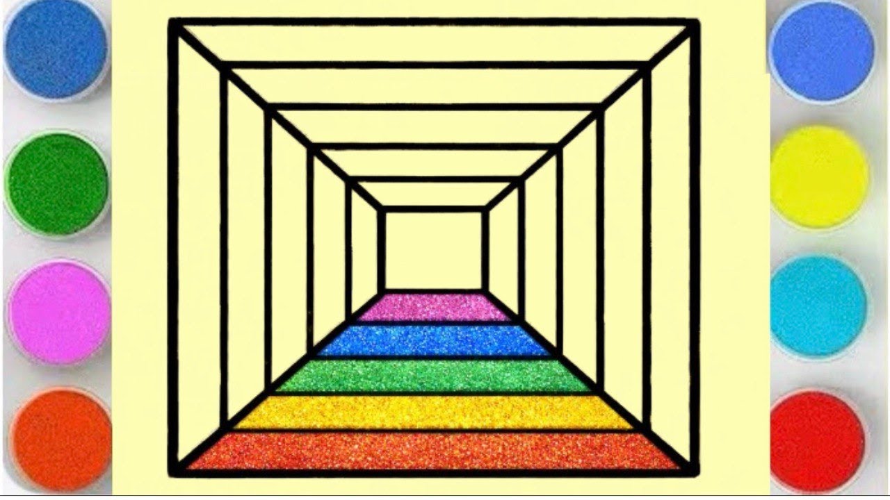 Sand Painting Beautiful 3D Tunnel  | Relaxing Sand Art for Kids
