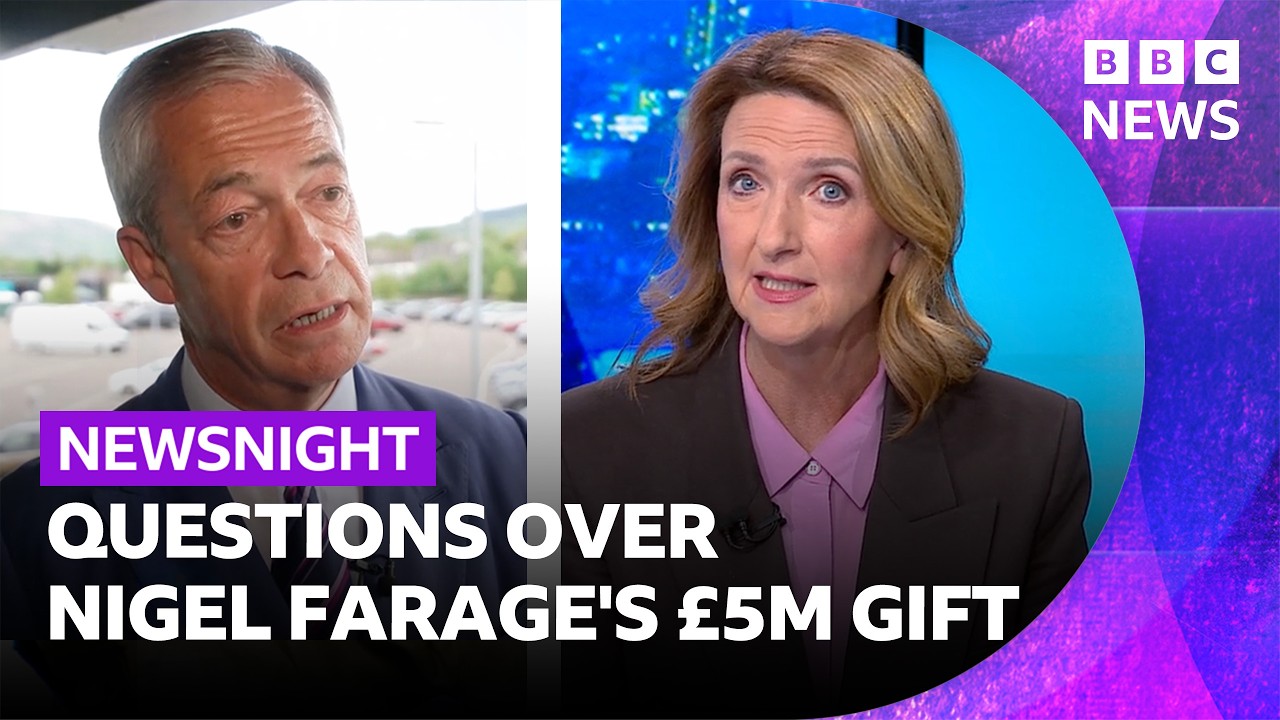 Questions over Nigel Farage's &pound;5m gift - Victoria Derbyshire runs through the timeline