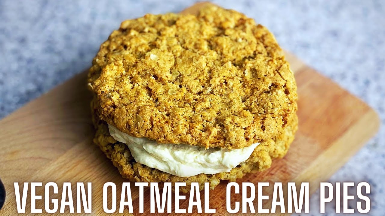 VEGAN OATMEAL CREAM PIES | Vegan Baking | Katie Makes It Vegan
