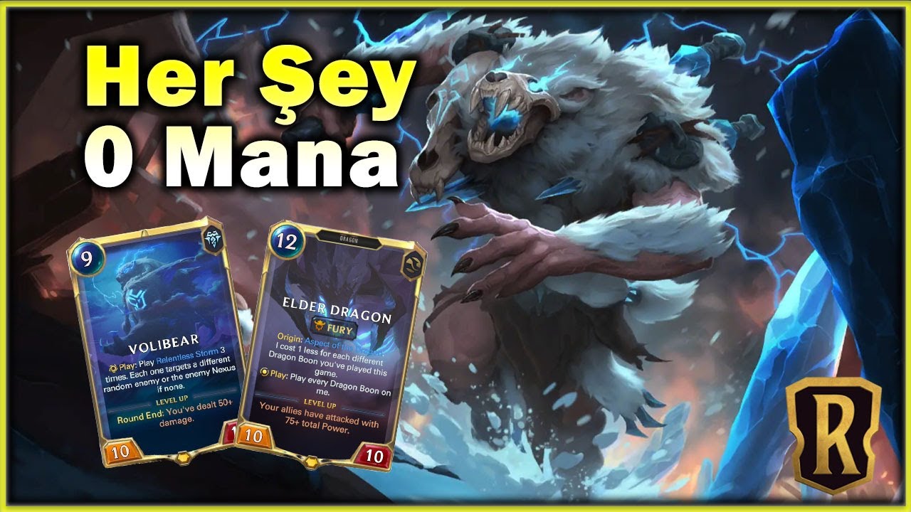 Volibear ve Elder Dragon sizi çıldırdatacak :D  Legends Of Runeterra (LoR)