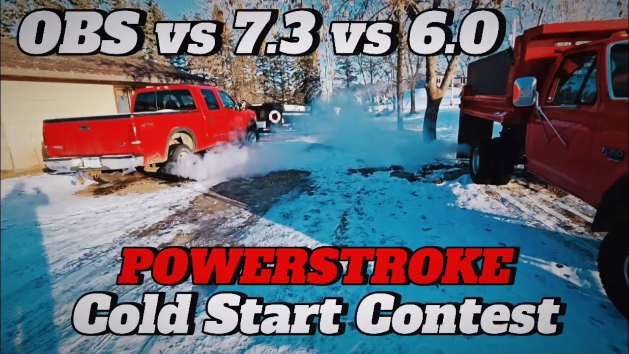 F350 Diesel Cold Start Contest (3 trucks, 1 tractor)