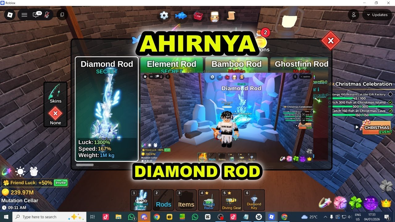 SELAMAT TINGGAL ELEMENT & WELCOME DIMOND ROD  @LELESingker #roblox