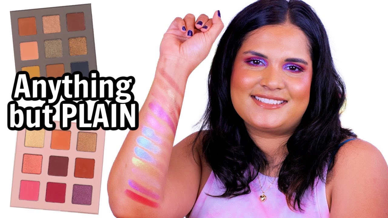 Tan Girl Tries Adept Cosmetics Plain Jane + Midas Cosmetics Unveiled Collection Swatches + Eye look