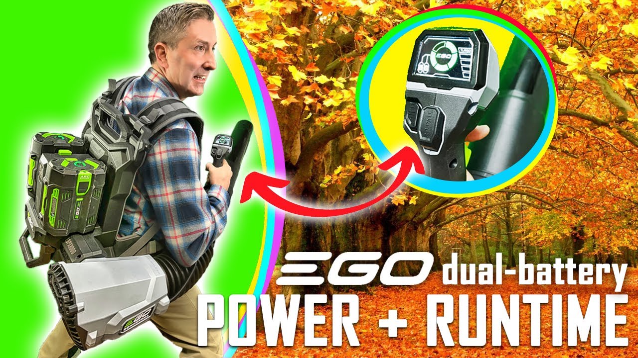 DOUBLE YOUR PLEASURE! - EGO dual battery backpack leaf blower!
