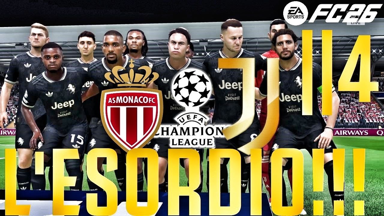 ESORDIO IN CHAMPIONS!!! | CARRIERA ALLENATORE JUVENTUS SU FC26!!! | 4^PUNTATA | GAMEPLAY PS4 ITA